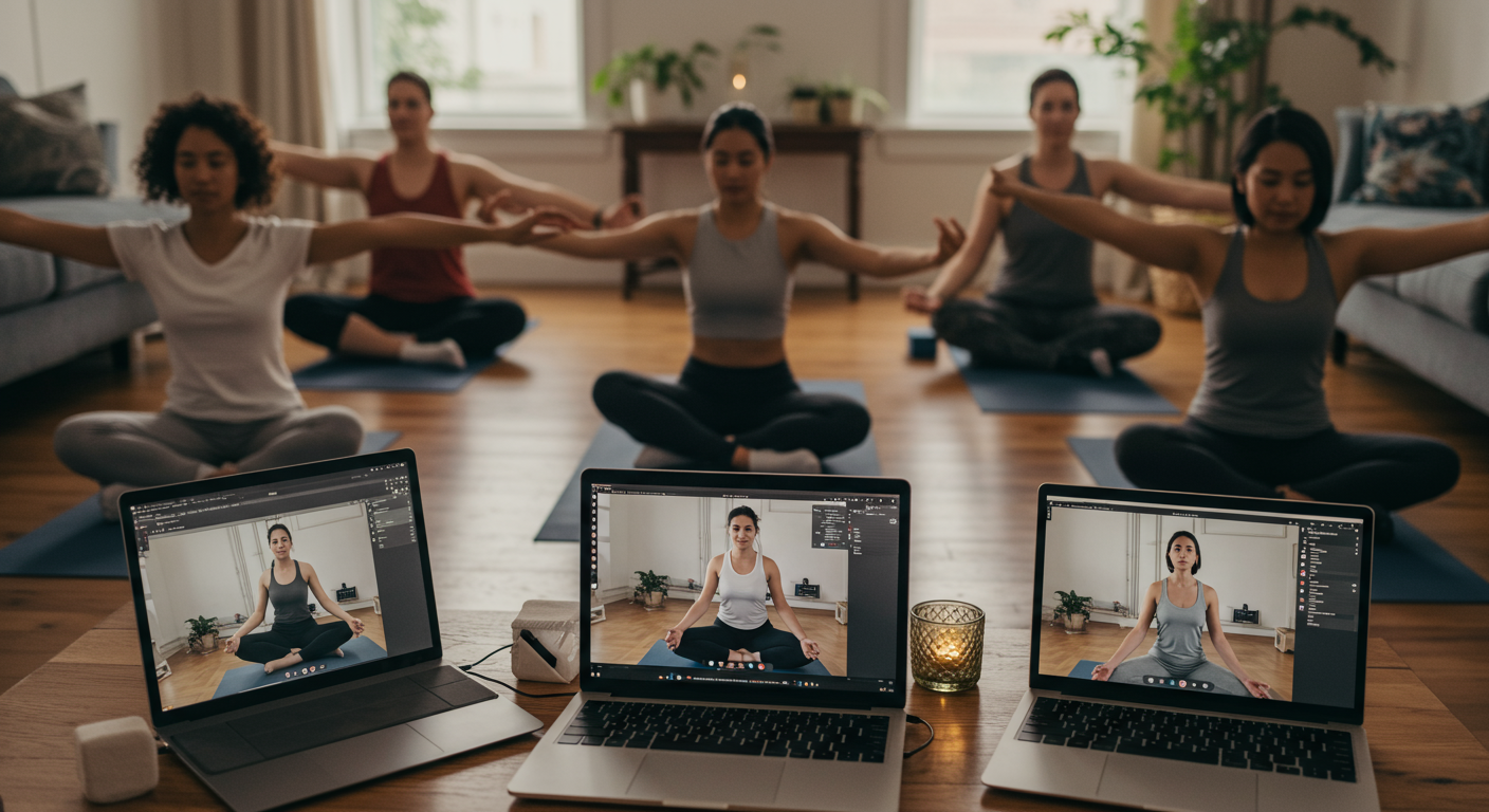 Online group yoga